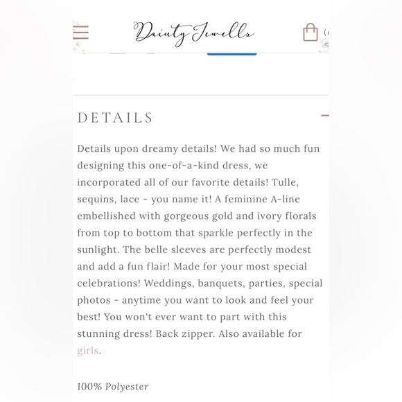 WORN 1X! Dainty Jewells Moonlight Soiree Dress. PD$144.95 ($139.95+$5 plus size) - Picture 5 of 15